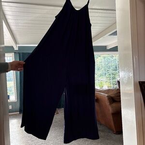 XL blue crop overalls by Amazon